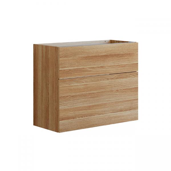 Dansani Luna Urban mini vaskeskab m/skuffer 80x64 - Varm eg