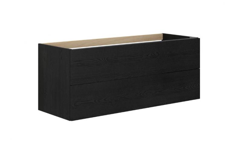 Dansani Luna Vaskeskab 120x48 m/skuffer - Sort eg