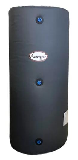 Isoleret akkumuleringstank med sanitetsspiral - 120 liter - Væghængt