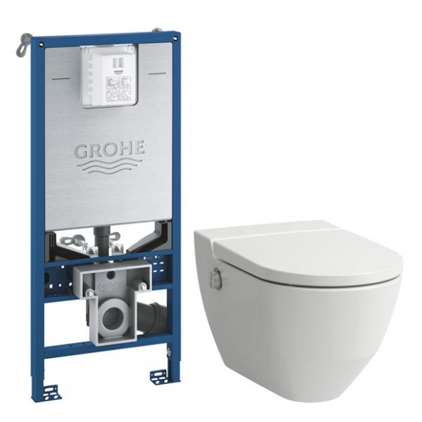 Laufen Navia RIMless dusch toiletpakke inkl. sæde m/soft-close og SLX-cisterne