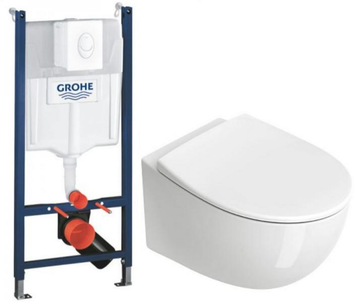 Catalano Italy newflush toiletpakke inkl. sæde m/softslose, cisterne og hvid betjening
