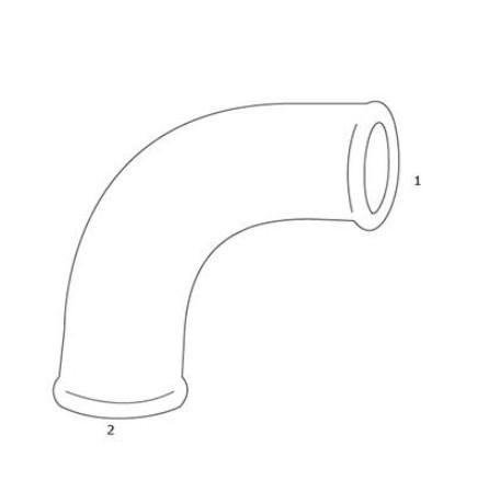 GF Sort Vinkel - Muffe/Muffe - 1 1/4" - 3/4"