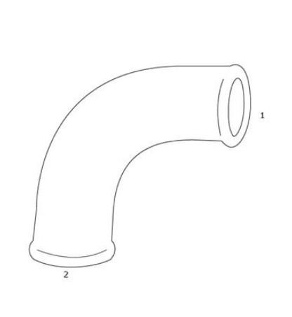 GF Sort vinkel 90 grader - Muffe/Nippel - 1 1/2"