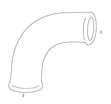GF Galvaniseret Vinkel 90 grader - Muffe/Nippel - 1 1/4"