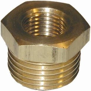 Messing nippelmuffe 3/4-3/8