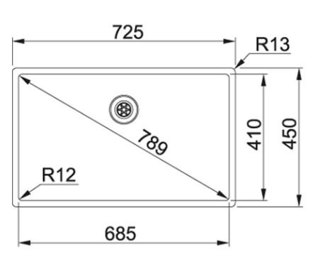 Franke Box BXX 210-68 stålvask