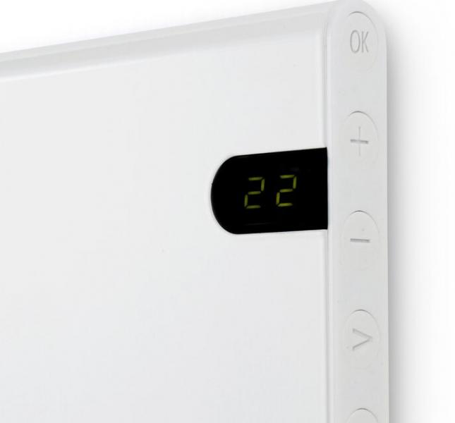 Adax Neo Basic el-radiator m/termostat 400W/400V - Uden stikprop - Hvid