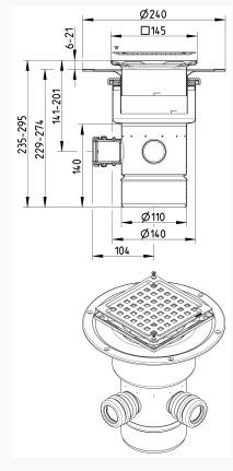 Blücher Afløbsskål 110mm