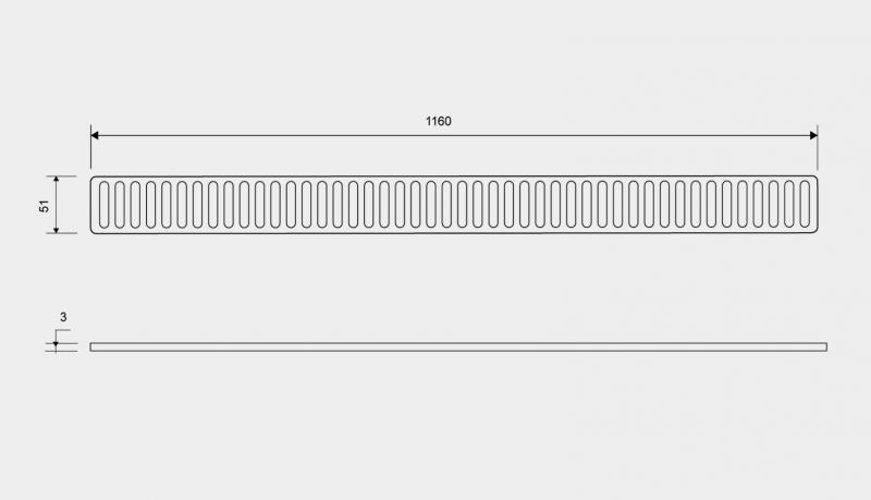 Unidrain Column rist - 1200mm