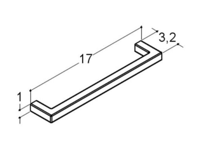 Dansani Base greb - 17 cm - Hvid