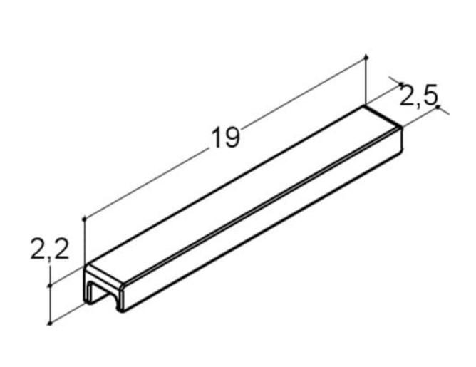 Dansani Step greb - 17 cm - Sort