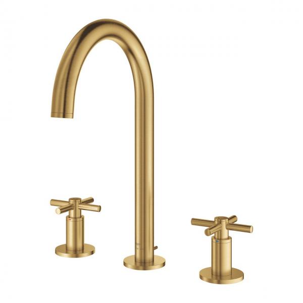 Grohe Atrio 3-hulsbatteri - Børstet cool sunrise