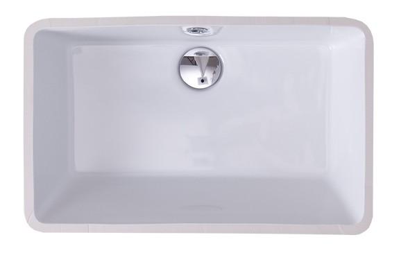 Lavabo Gea 60 håndvask t/underlimning - Med overløb