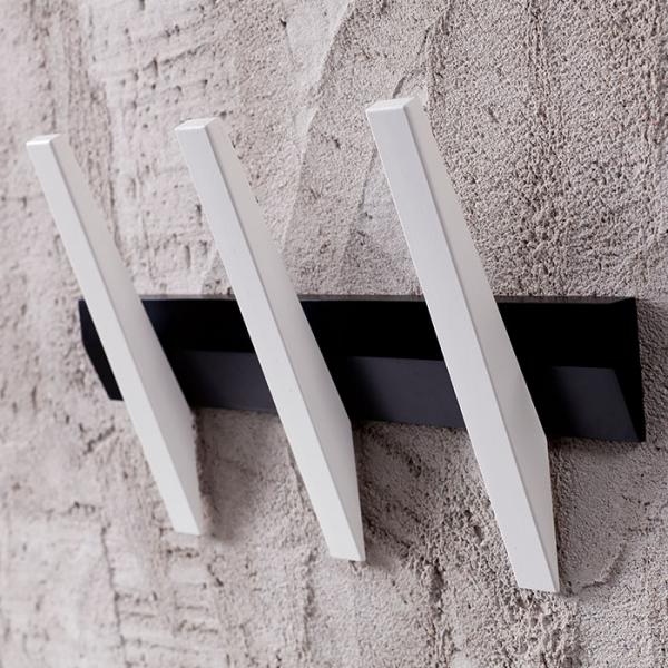 Hoigaard Tangent-3 knagerække - Sort/hvid Hoigaard Tangent-3 knagerække - Sort/hvid