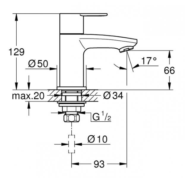 Grohe Eurostyle Cosmopolitan standhane