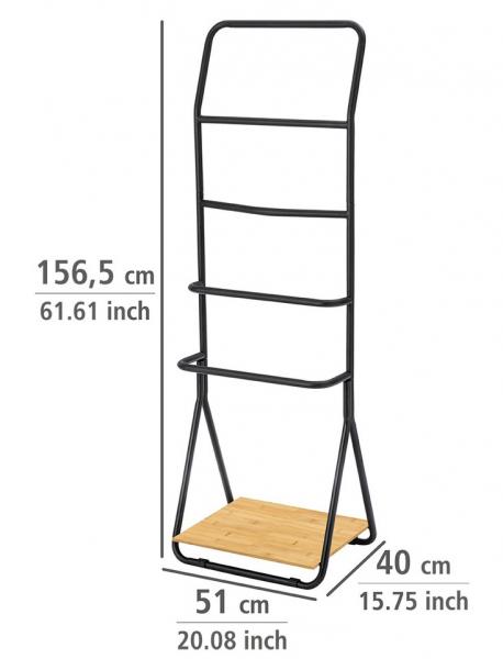 Wenko Verona håndklæde- og tøjstativ - Sort