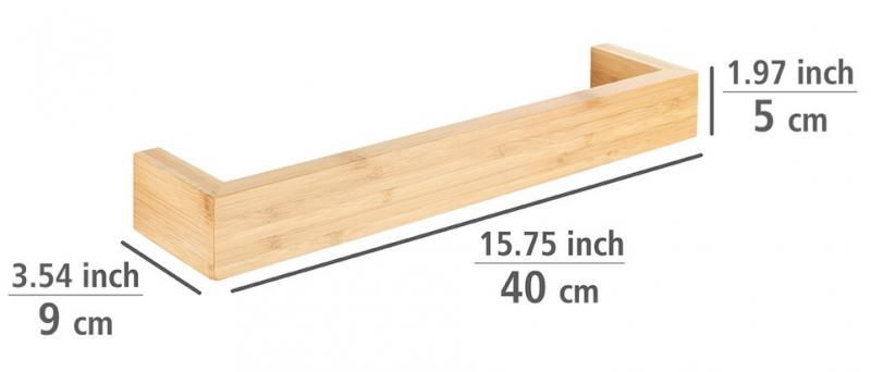 Wenko Bambusa håndklædestang 40 cm - Bambus