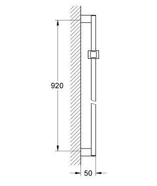 Outlet - Grohe Euphoria Cube brusestang 900 mm