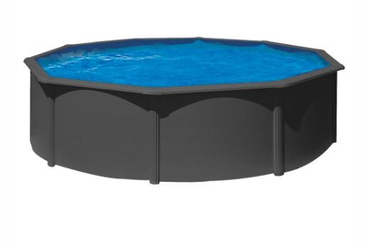 Swim & Fun Pool Round Ø460 x 120 cm - Antracit Grey