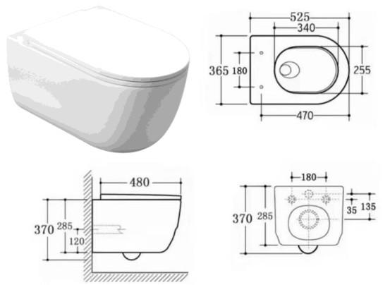 Cassøe Silent rimless væghængt toilet m/softclose sæde - Mat hvid Cassøe Silent rimless væghængt toilet m/softclose sæde - Mat hvid