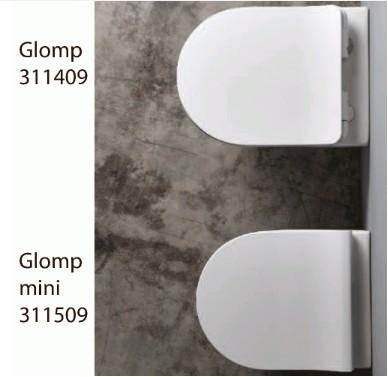 Lavabo Glomp Mini rimless væghængt toilet - Hvid Lavabo Glomp Mini rimless væghængt toilet - Hvid