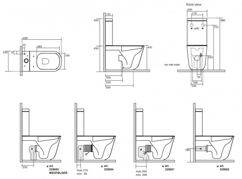 Lavabo Tribeca gulvstående toilet - Mat sort Lavabo Tribeca gulvstående toilet - Mat sort
