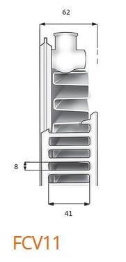 Outlet - Purmo Plan Ventil Compact FCV 11 Højde 600 x 1600