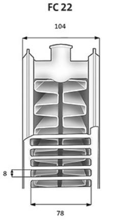 Purmo Plan Compact FC22-500-600 mm - 9 kvm