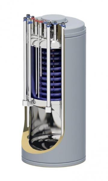 Andersen Electric AE combi-varmtvandsbeholder til varmepumper 100/65l