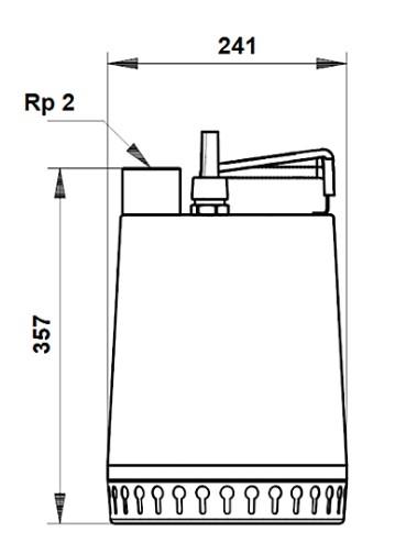 Grundfos UNILIFT afløbspumpe AP12.50.11.A1 1x230V. m-niveauafbryder.