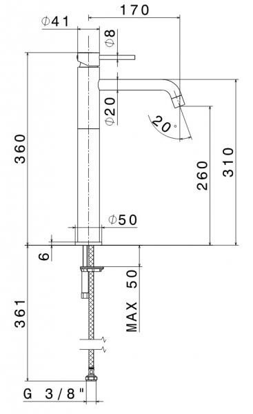 Cassøe Newform XT bowlearmatur - Krom