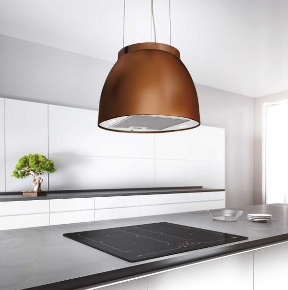 Eico Luna Copper - Link-2 frithængende wirehængt emhætte - Kobber