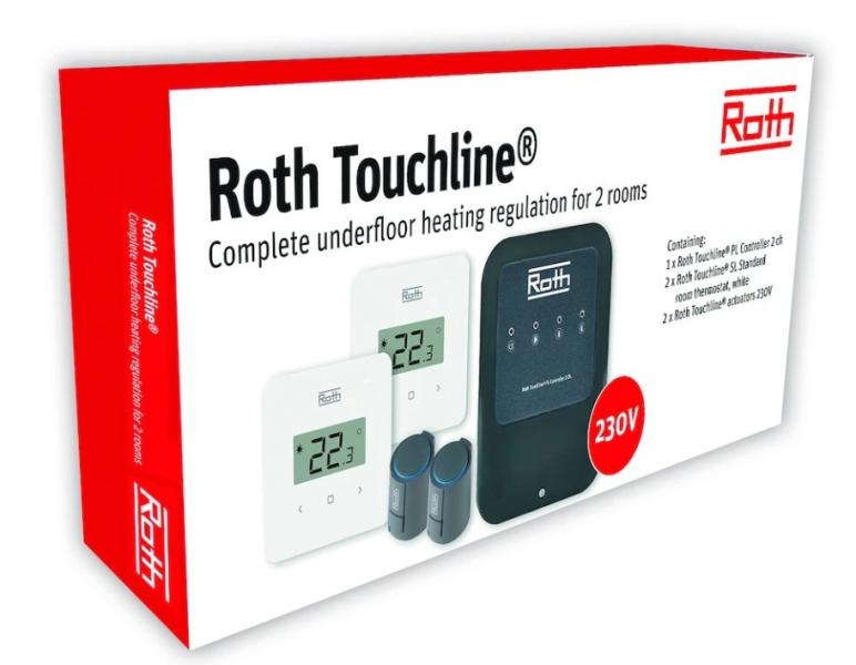 Roth Touchline® PL rumregulering for 2 rum trådløs