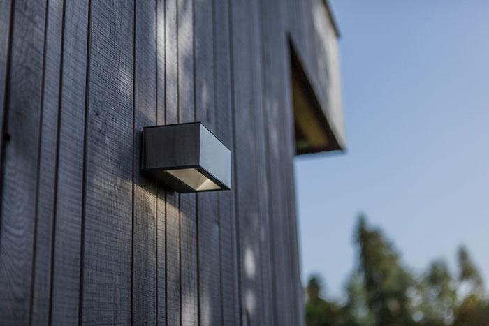 Lutec Architectural Gemini udendørslampe 14 x 6,5 cm - Rustfrit stål