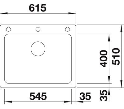 Blanco Naya 6 UX køkkenvask - Kaffe