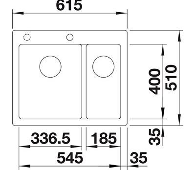 Blanco Pleon 6 Split PD k&oslash;kkenvask - Hvid