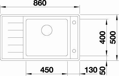 Blanco Andano XL 6 S-IF Compact  køkkenvask - Højrevendt