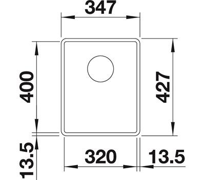 Blanco Subline 320-F k&oslash;kkenvask - Hvid