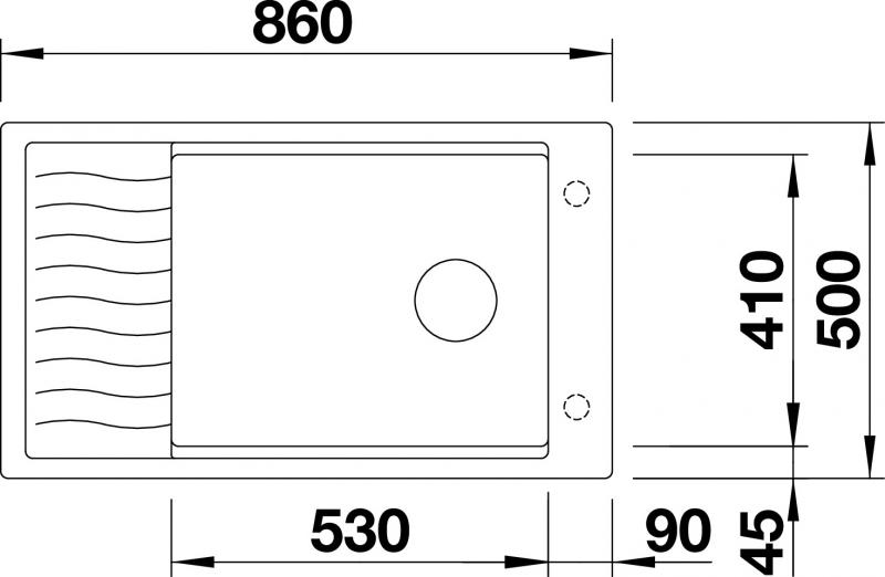 Blanco Elon XL 8S PD køkkenvask - Antracit
