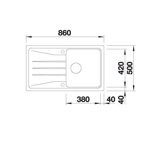 Blanco Sona 5S k&oslash;kkenvask - Soft-white