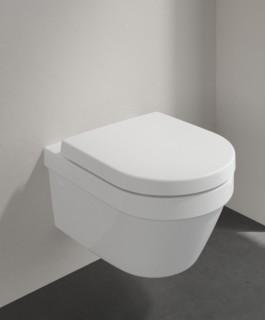 V&B Architectura væghængt toilet m/direct flush, AntiBac og C+