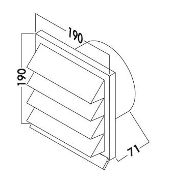 Eico Facaderist Ø150 hvid