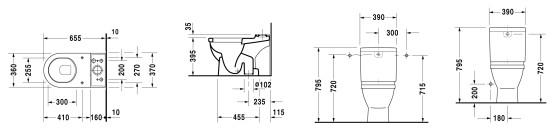 Duravit Starck 3 Toilet uden cisterne - Med wondergliss