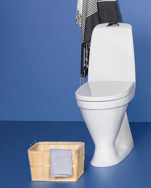 Gustavsberg Nautic toilet m/åben skyllerand - Høj model