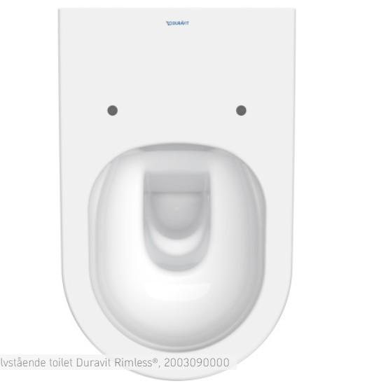 Duravit D-Neo Rimless BTW gulvstående toilet - Hvid