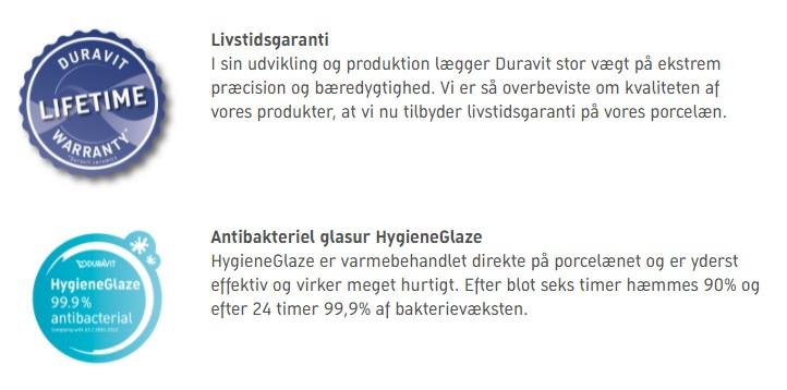 Duravit Me by Starck Rimless hængeskål m/HygieneFlush