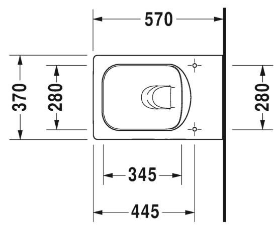 Duravit Vero Air hængeskål m/wondergliss