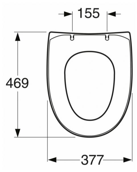 Gustavsberg Nautic Slimseat toiletsæde m/Softclose og Quickrelease