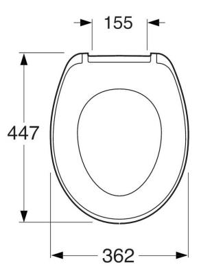 Gustavsberg Saval/Nordic3 sæde m/softclose & QR