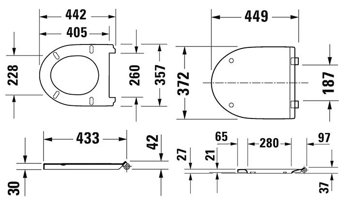 Duravit No. 1 toiletsæde m/SoftClose